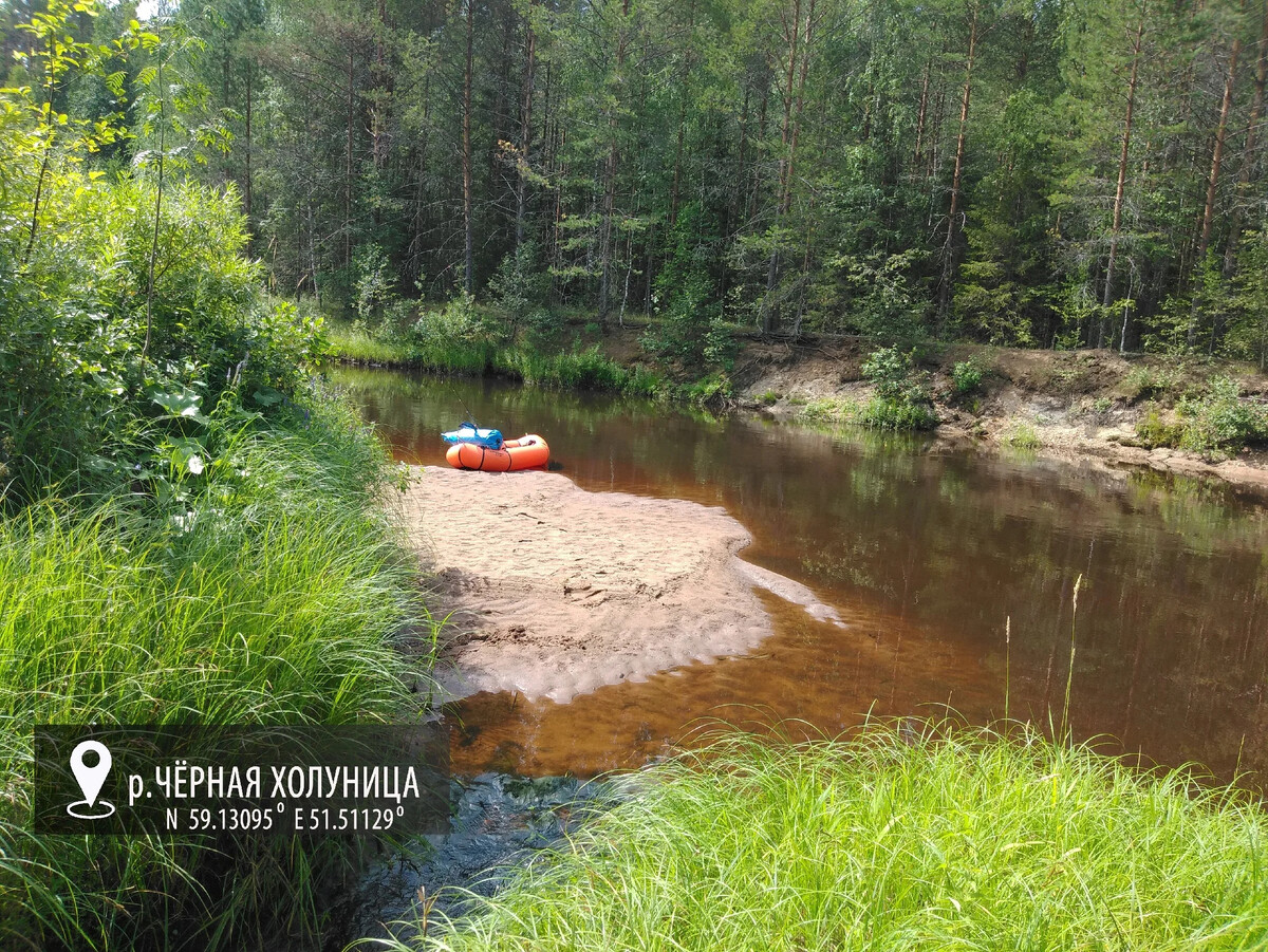 Река чёрная Холуница Кировская область