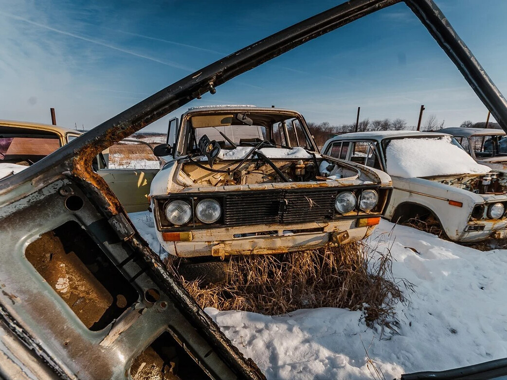 Кран с автосвалки