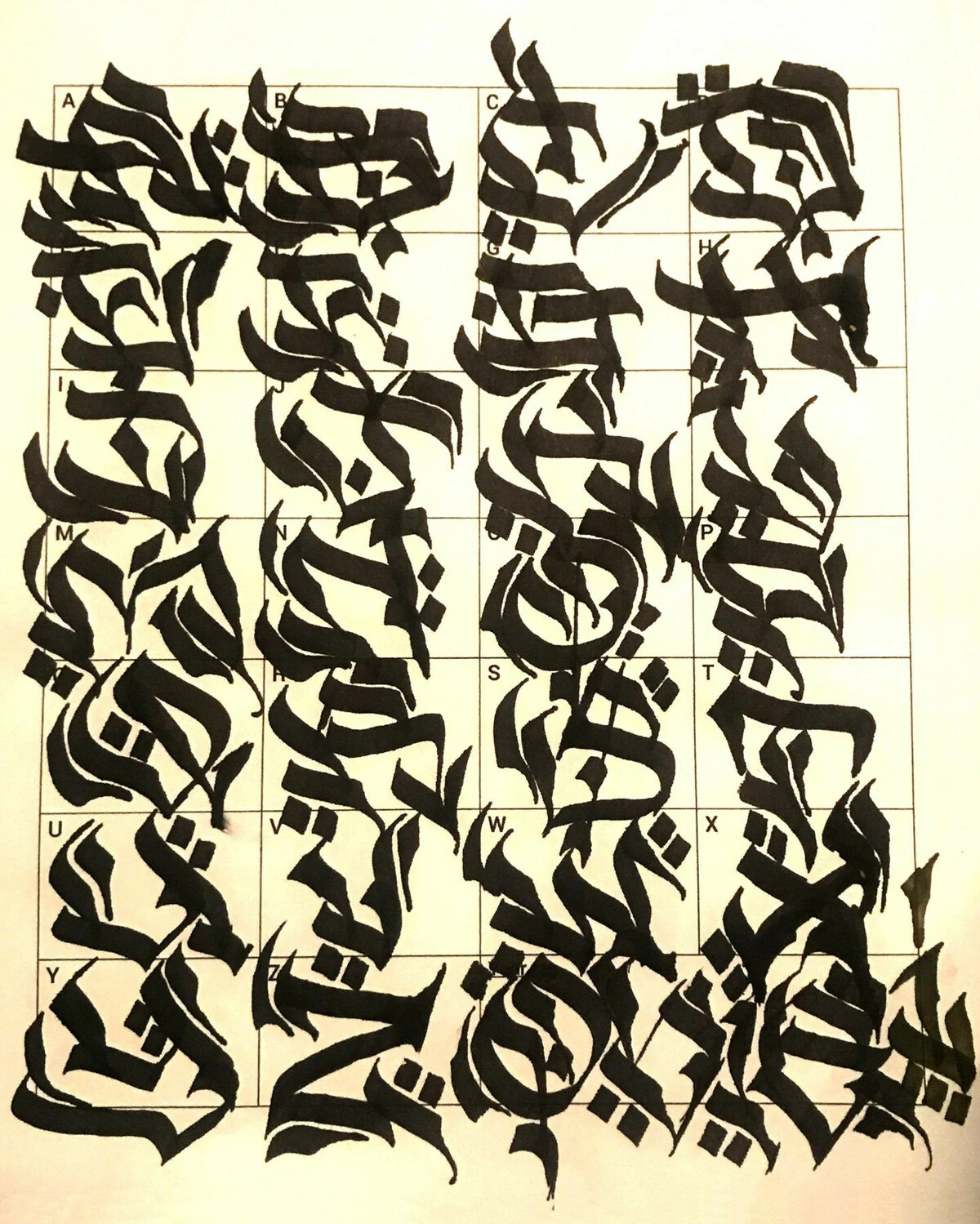 Граффити алфавит теггинг каллиграфия