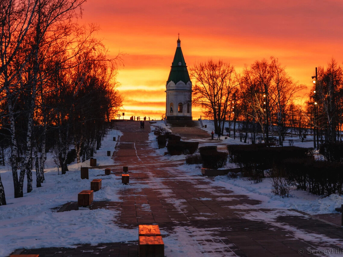 Часовня на караульной горе Красноярск