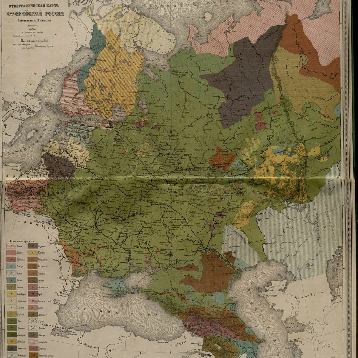 Этнографическая карта россии