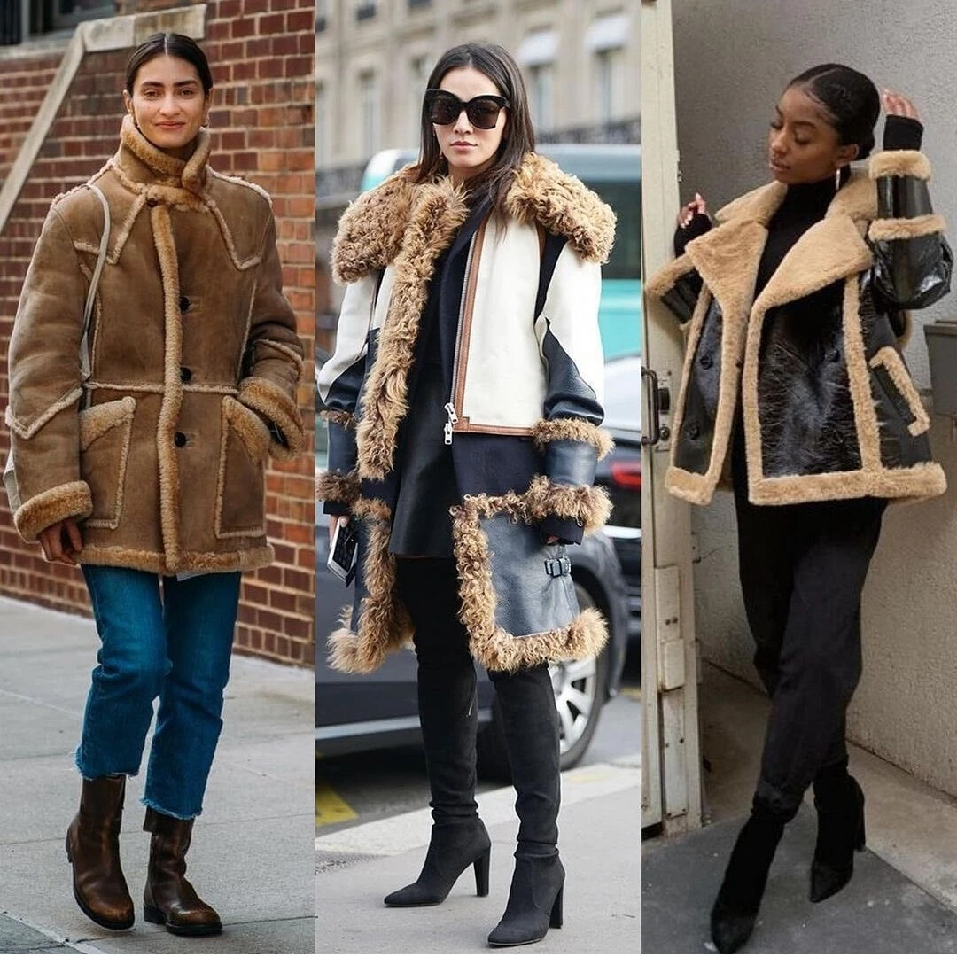 дубленка тренд 2022. дубленки носят весной. стильная дубленка женская. дубленка. дубленка авиатор aprb.