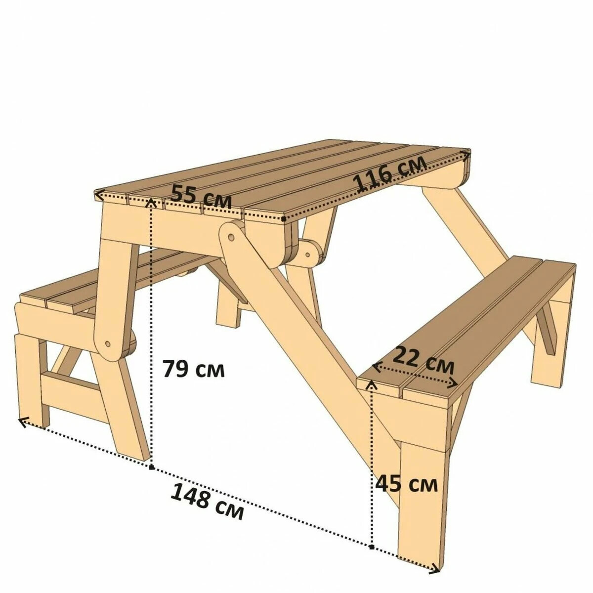 Стол трансформер для беседки своими руками фото чертежи
