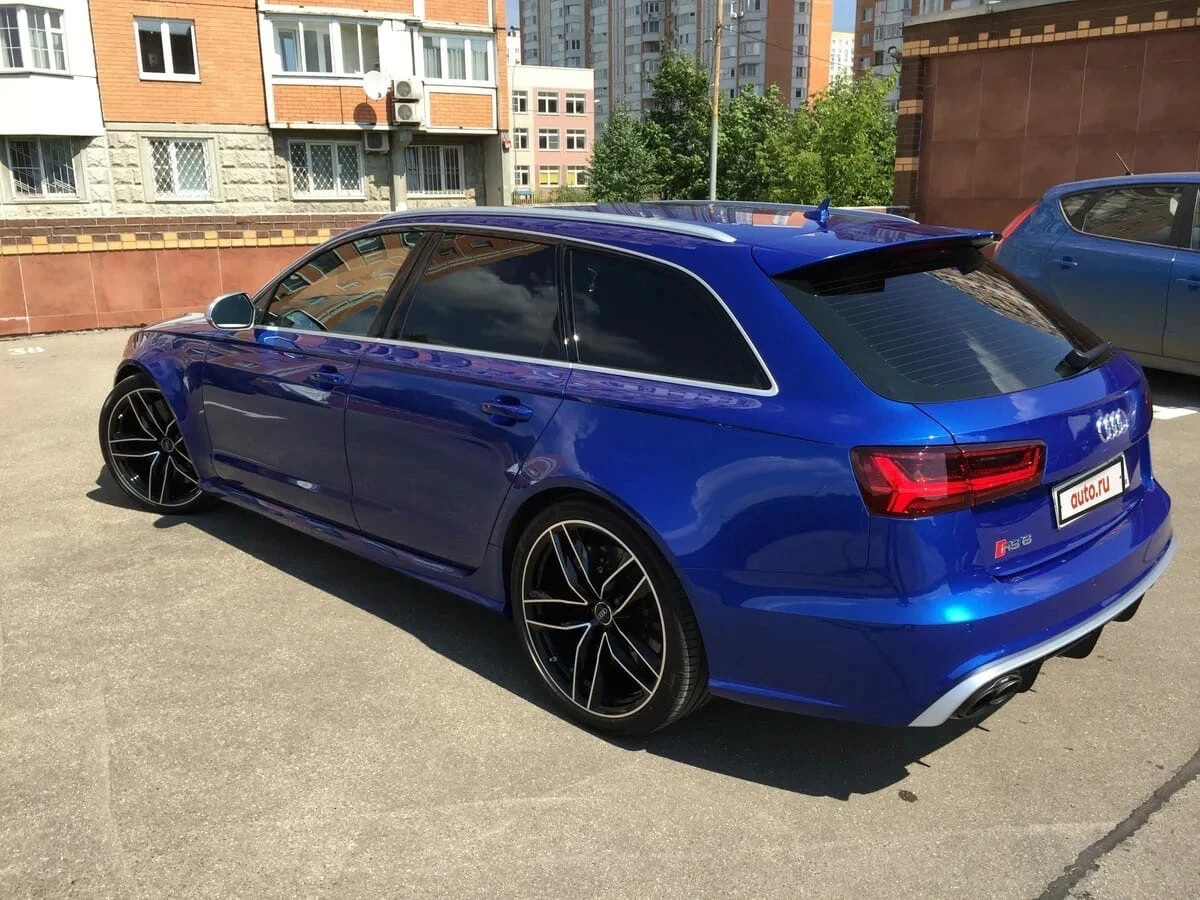 Audi rs6 синяя