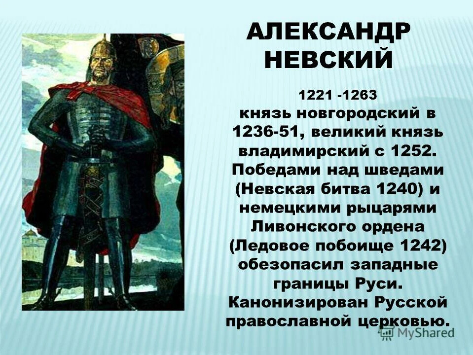 Защита северо западных рубежей князь александр невский окружающий мир 4 класс презентация