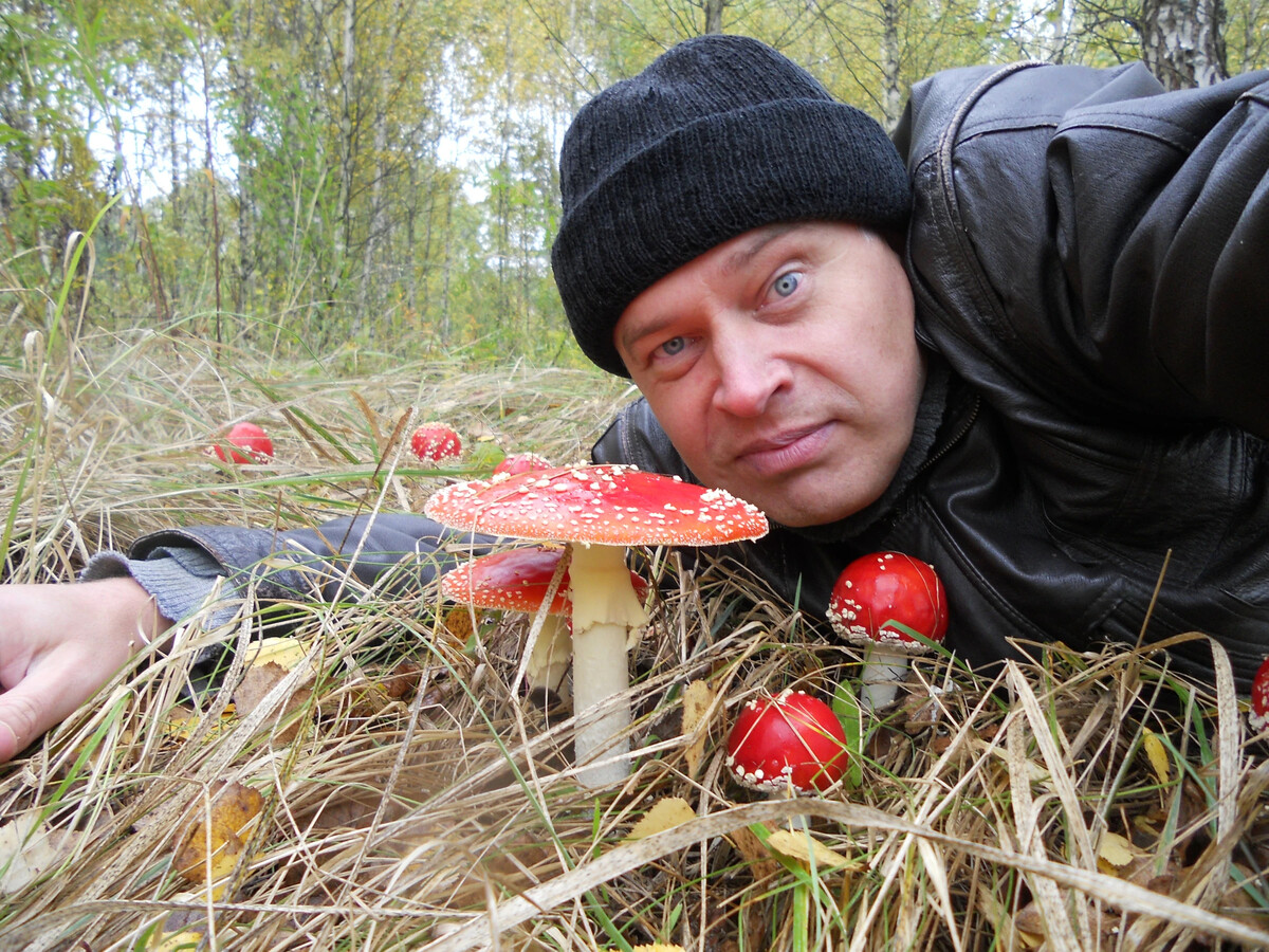 Геннадий Горин с грибом