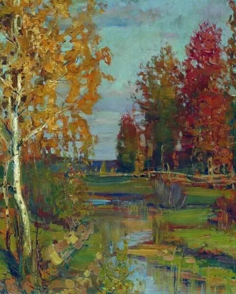 Изложение как художник создает пейзажную картину
