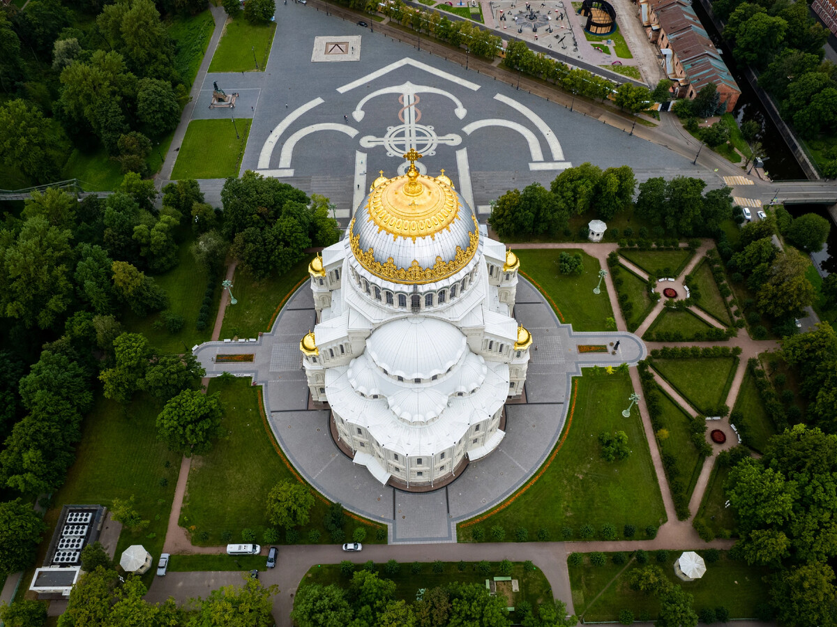 Собор в кронштадте фото вид сверху