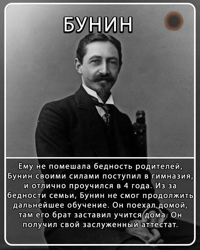 интересные факты из жизни бунина