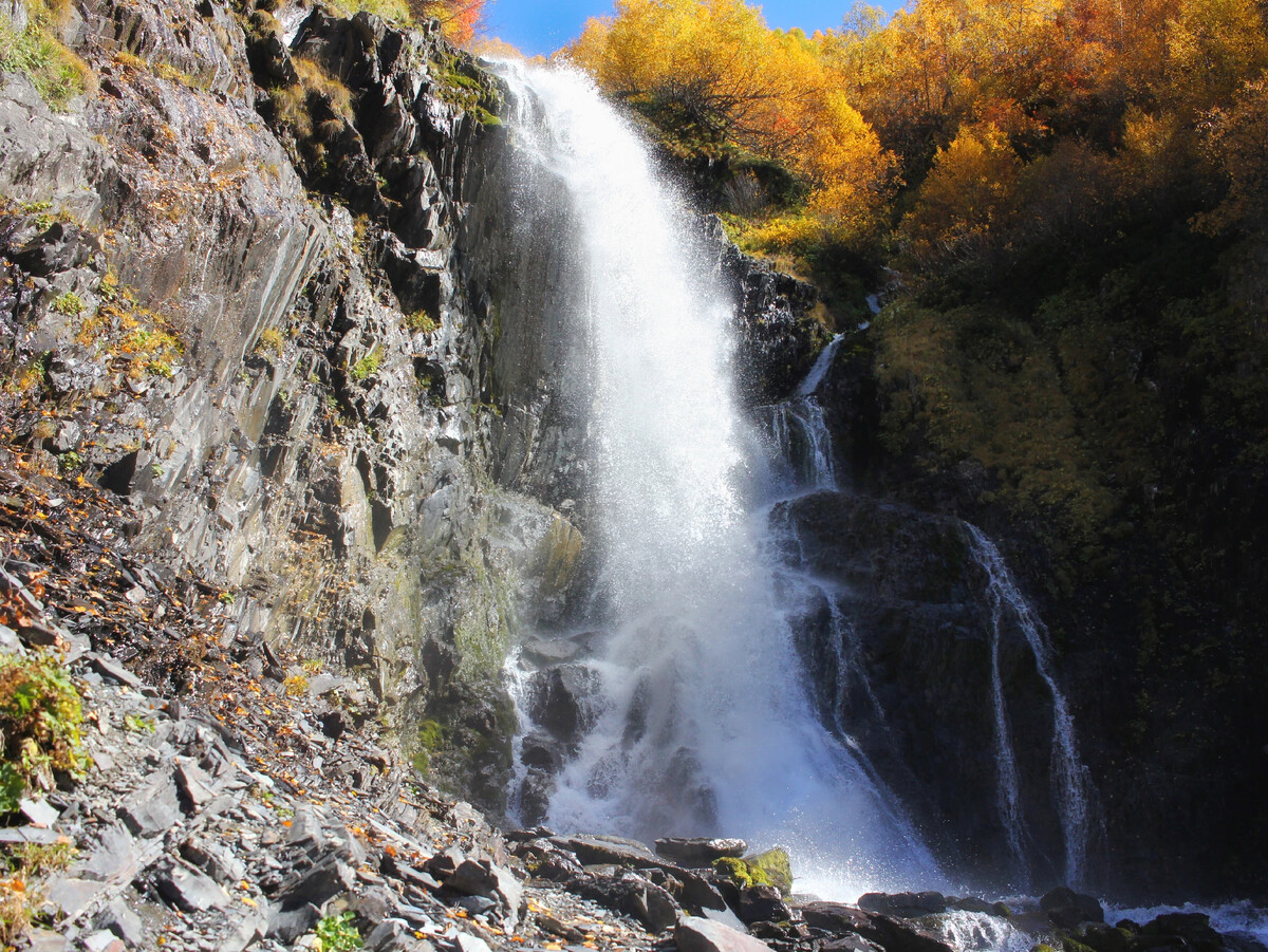 Птышские водопады Домбай